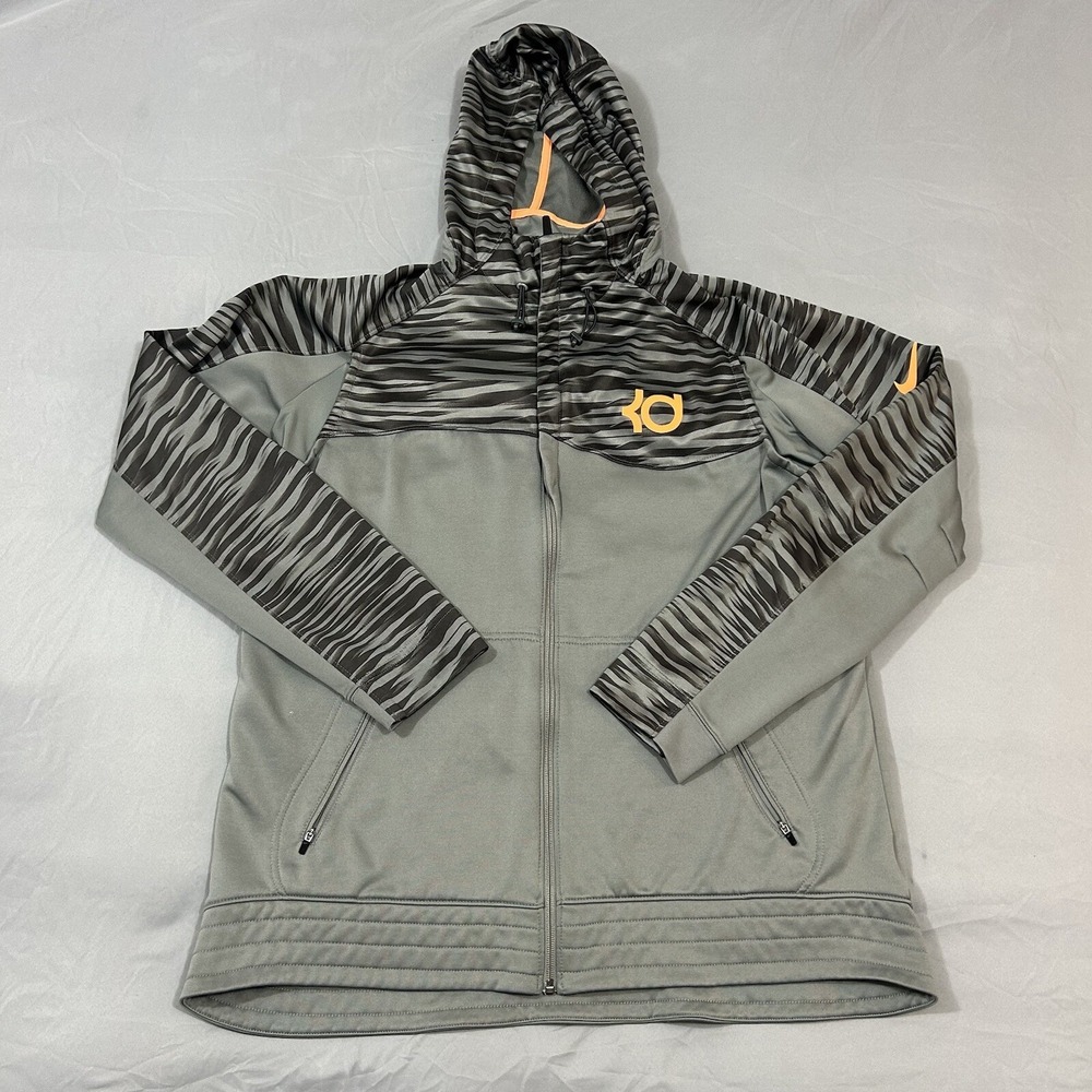 Nike Hoodie KD‎ Klutch Full Zip Gray Size XL Hyper Elite Kevin Durant 686189-037